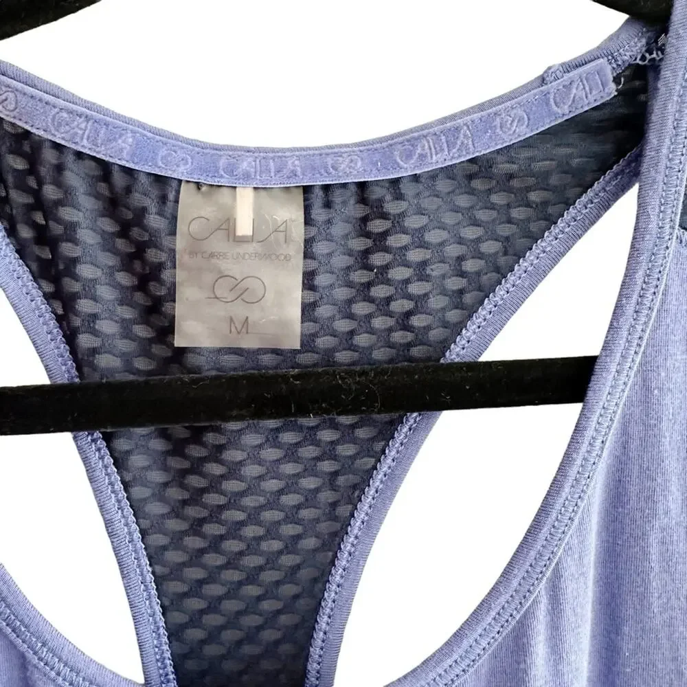 Calia Carrie Underwood Mesh Layered Racerback Athletic Tank Top
